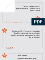 Exposicion Proyecto Formativo Ancianato