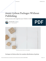 Build Python Packages Without Publishing - Towards Data Science