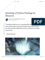 Building A Python Package in Minutes - Analytics Vidhya - Medium