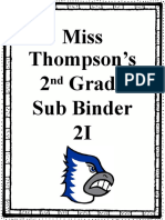 Miss Thompson's 2 Grade Sub Binder 2I