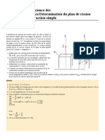 Introduction À La Science Des Matériaux Exercices Détermination Du Plan de Cission Maximal Pour La Traction Simple