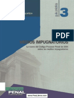 MEDIOS IMPUGNATORIOS Lo Nuevo Del Código Procesal Penal de 2004 Sobre Los Medios Impugnatorios PDF