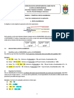 Guía de Trabajo ALGEBRA 802 - Semana 3