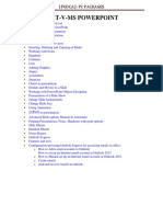 1PGDCA2 Unit V PC Packages