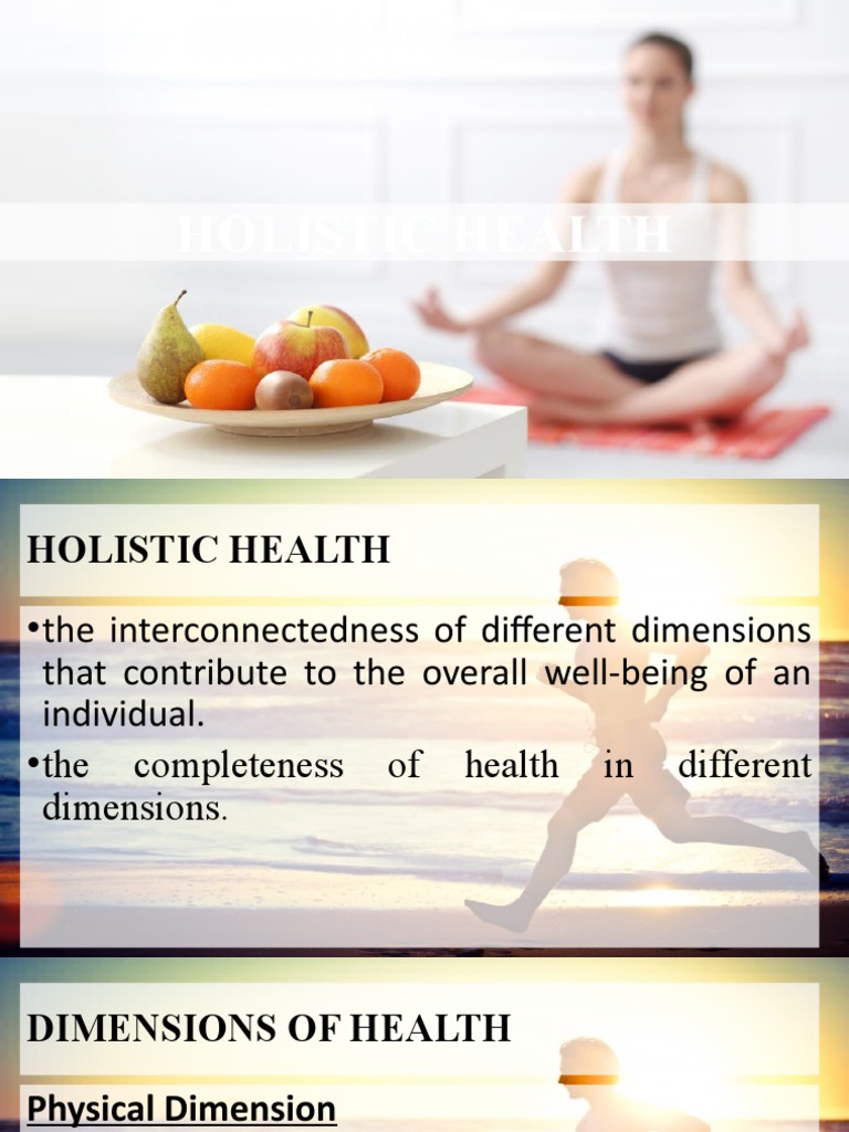 Holistic Health Pdf