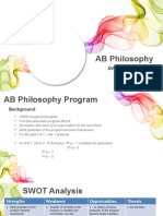 AB Philosophy: SWOT Analysis