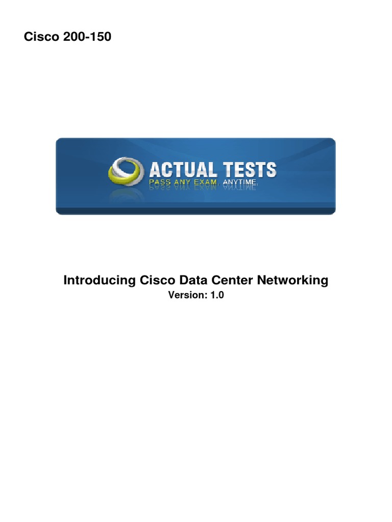 Cisco 200-150 | PDF | Osi Model | Internet Protocol Suite