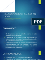 Diagnóstico calidad agua recurso hídrico