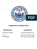 Assignment On Dengue Fever: Submitted by Submitted To