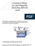Drug Delivery and Targeting Parenteral Route