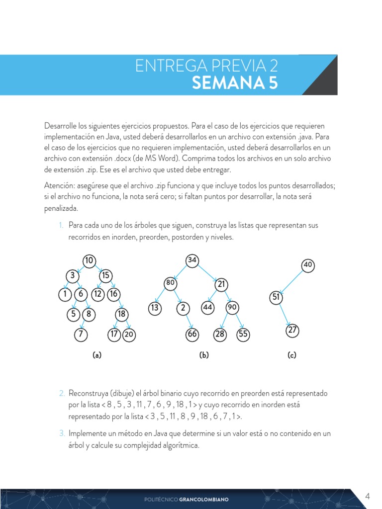 Ejercicios de Árboles en Java y Documentación | PDF