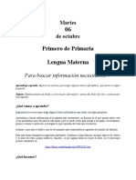 1primaria - Martes06OctubreL MATERNA