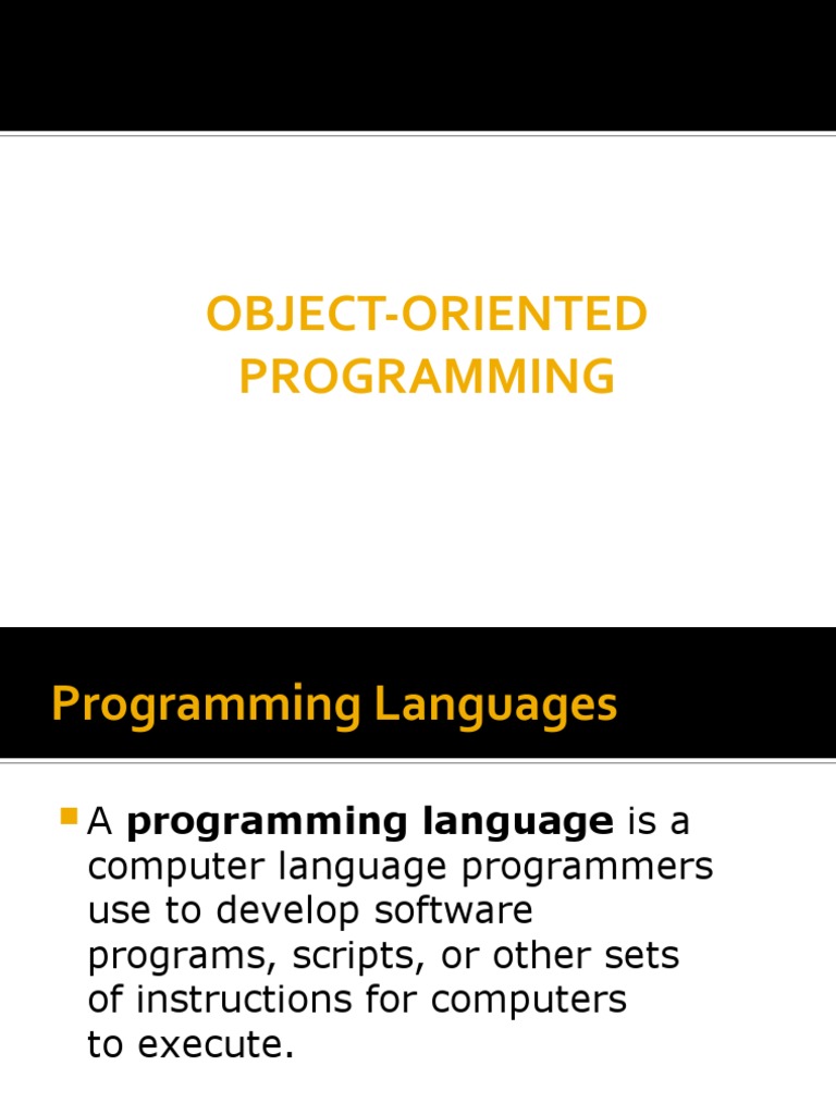 Understanding Object-Oriented Programming | PDF | Inheritance (Object ...
