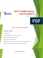 1. Test taking skills