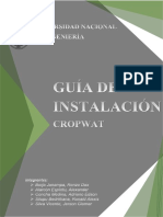 Guía de Instalación CropWat - Tarea Recursos Hidráulicos