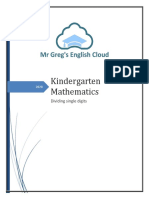 Kindergarten Mathematics: Dividing Single Digits
