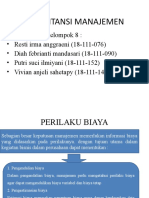 Perilaku Biaya Akuntansi Manajemen Kelompok 8