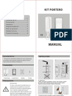 Kit portero: Manual de instalación y funcionamiento