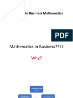 Welcome To Business Mathematics