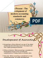 The Present: The Development of Modern Accounting Standards and Commerce