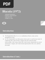 Blacula Film Presentation