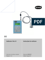 Oet - Calibrator CAL 01 - Operating Instructions - RO