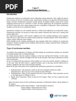 Electrical Engineering - Engineering - DC Machines and Synchronous Machines - Synchronous Machines - Notes