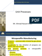 Unit Processes: Mr. Ahmad Hassam Khan