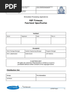 RSP Firmware Functional Specification: Embedded Processing Applications