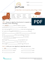 Writing Adjectives Using Adjectives PDF