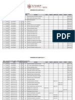 Horario de Clases 2011 I