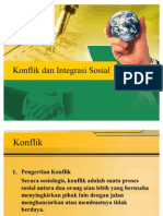 Konflok Dan Integrasi Sosial