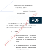 FBR, Government of Pakistan: Islamabad, The 20 December, 2006 Notification