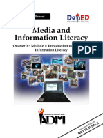 Quarter 3 - Module 1: Introduction To Media and Information Literacy