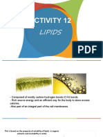 Activity 12: Lipids