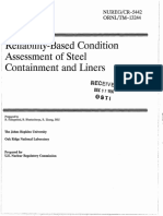 Reliability-Based Condition Assessment of Steel Containment and Liners
