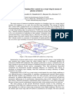 On A Possibility of Laminar Flow Control On A Swept Wing by Means of Plasma Actuators 2013