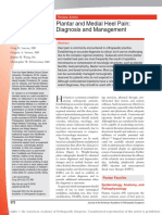 Plantar and Medial Heel Pain: Diagnosis and Management: Review Article