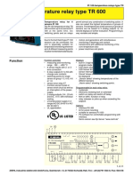 PT 100-Temperature Relay Type TR 600: Digital, 6 Sensors