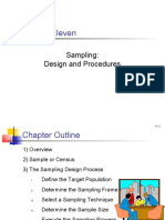 Chapter Eleven: Sampling: Design and Procedures