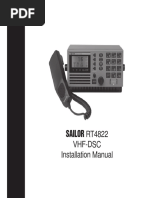 RT4822 VHF-DSC Installation Manual: Sailor