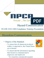 Hazard Communication: 29 CFR 1910.1200 Compliance Training Presentation