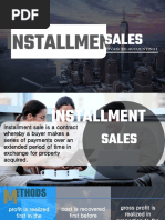 Accounting For Installment Sales | PDF | Debits And Credits | Gross Income