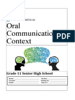 Oral Communication in Context-Dulla