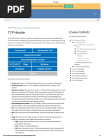 TCP Header: Course Contents