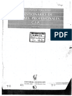 FOGLIATTO (1991) - Cuestionario de Intereses Profesionales (CIP)
