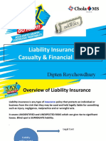 Liability Insurance Casualty & Financial Lines: Dipten Roychowdhury