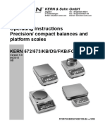 Kern 572, 573 Precision Balance - User Manual