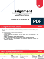 Assignment: User Experience
