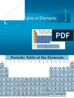 Elements and Periodic Table